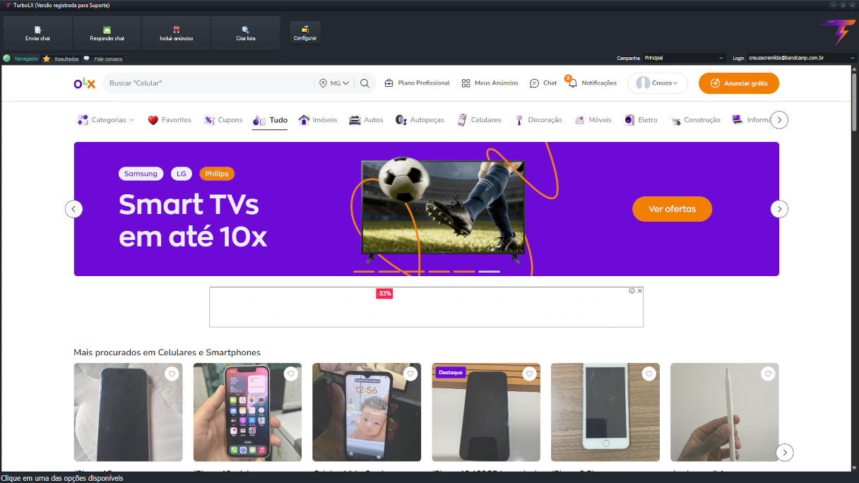 TurbOLX Dashboard